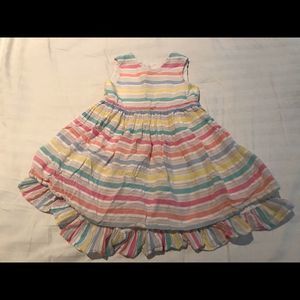 Pippa & Julie fully lined cotton dress - branded button up 4T